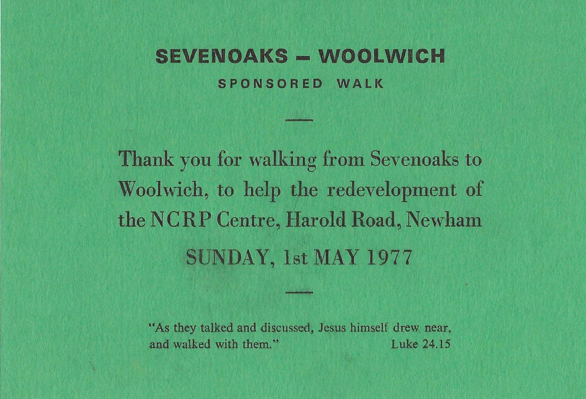 Fundraising Ticket for Sponsored Walk