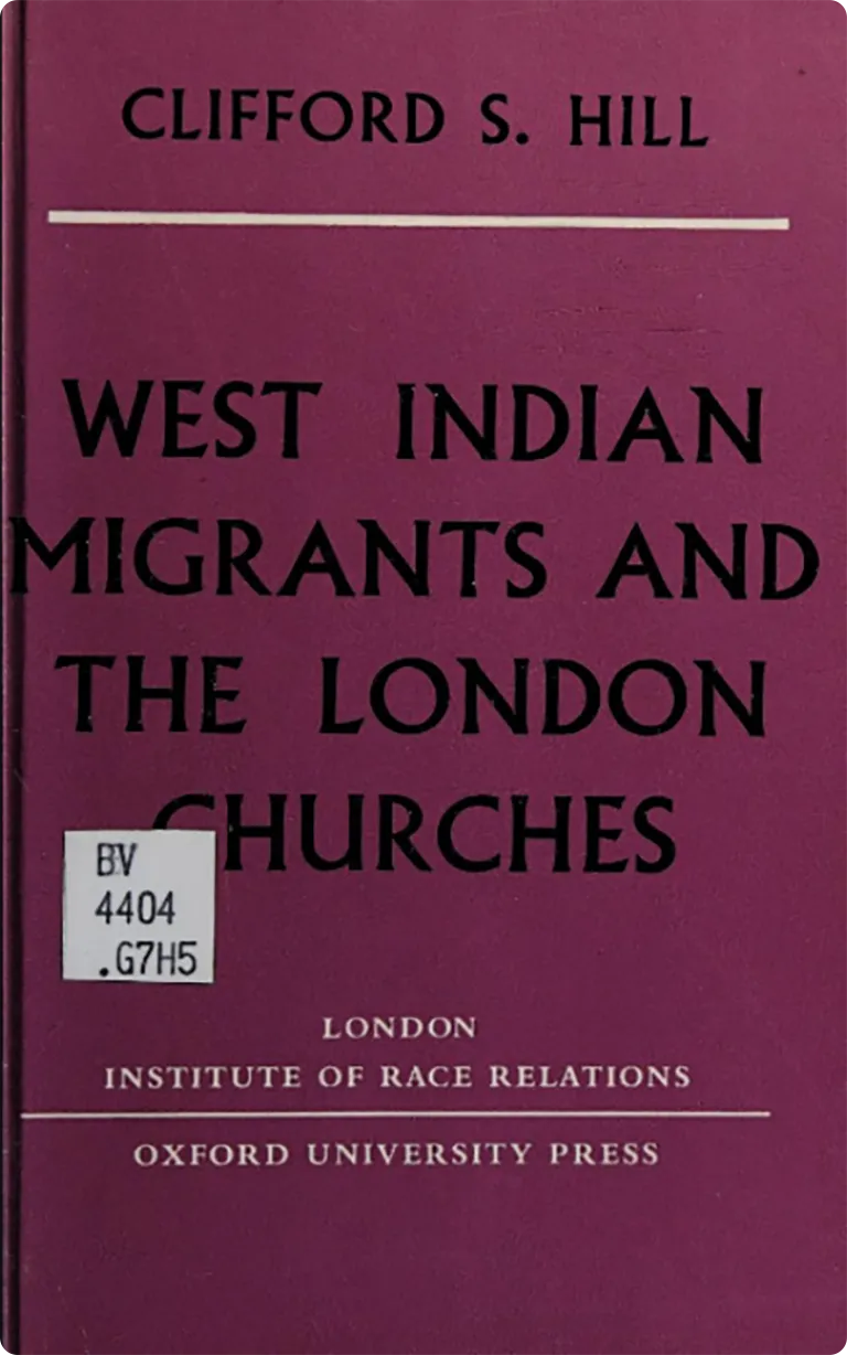 Book cover for West Indian Migrants and the London Churches